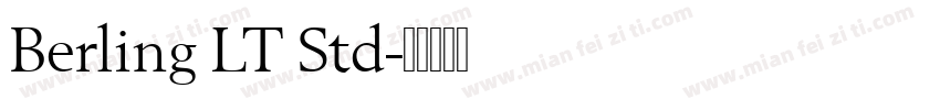 Berling LT Std字体转换
